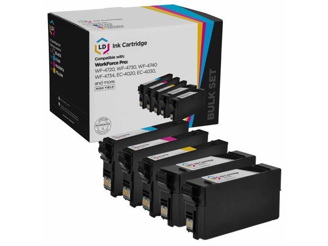 LD Products Remanufactured Replacement for Epson 802XL Ink Cartridges 802 T802XL T802 (2 T802XL120 Black 1 T802XL220 Cyan 1 T802XL320 Magenta 1...