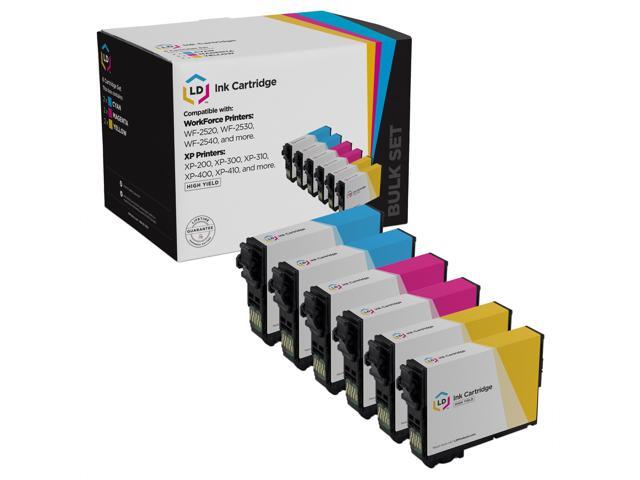 LD Products Ink Cartridge Replacements for Epson 200XL 200 XL High Yield Set: 2 T200XL220 Cyan, 2 T200XL320 Magenta, 2 T200XL420 Yellow