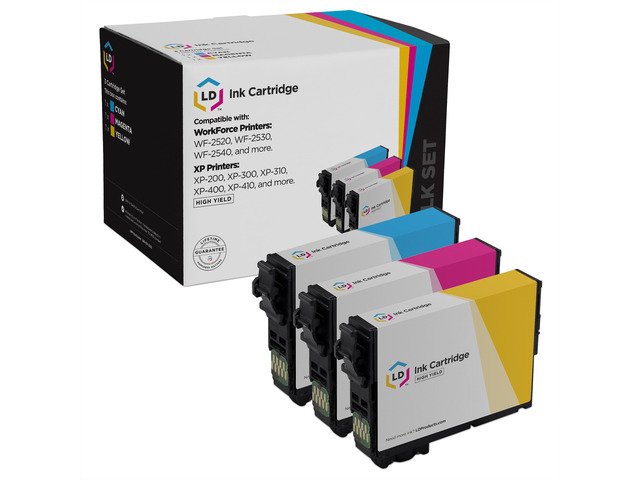 LD Products Remanufactured Ink Cartridge Replacements for Epson 200XL 200 XL High Yield (1 Cyan, 1 Magenta, 1 Yellow, 3-Pack)