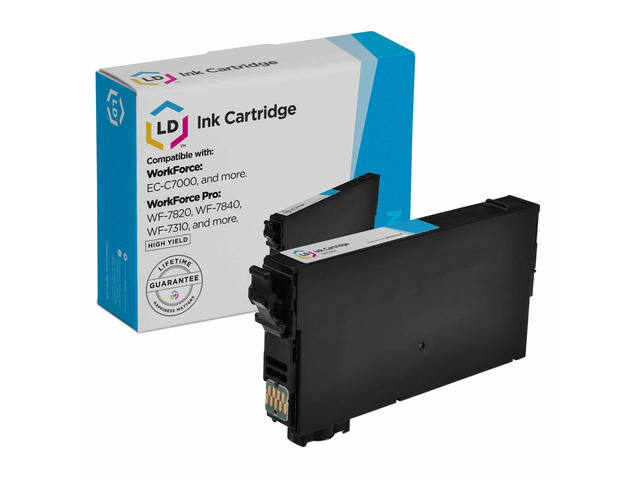 LD Products Remanufactured Ink Cartridge Replacements for Epson 812XL T812XL T812XL120 High Yield (Cyan)