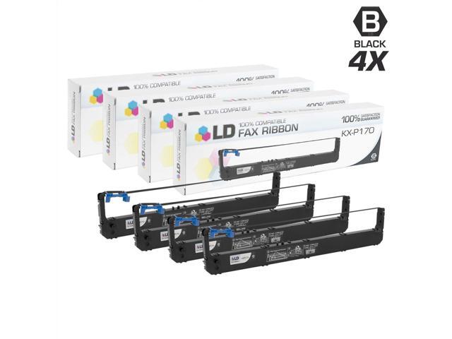 LD Products Compatible Printer Ribbon Cartridge Replacement for Panasonic KX-P170 (Black, 4-Pack)