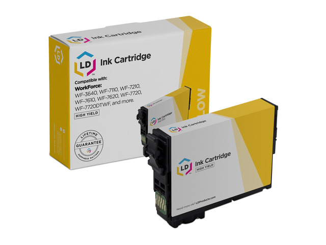 LD Products Remanufactured Ink Cartridge Replacement for Epson 252XL 252 XL T252XL420 High-Capacity (Yellow)