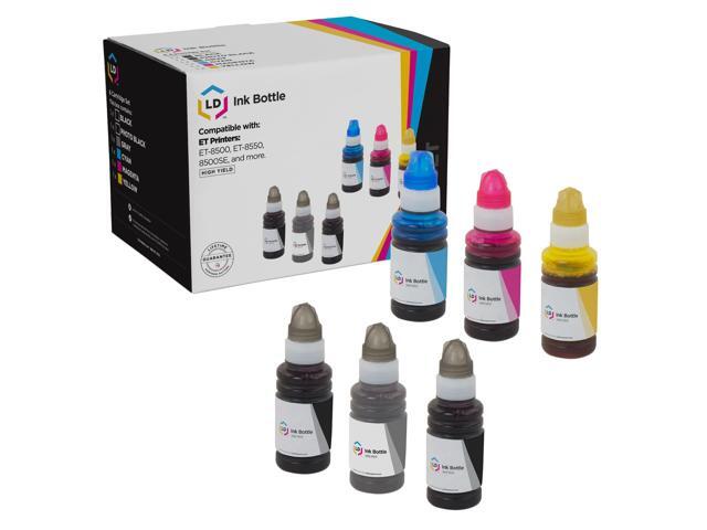 LD Products Compatible Ink Bottle Replacements for 552 T552 High Yield (T552020 Black, T552120 Photo Black, T552220 Cyan, T552320 Magenta, T552420...