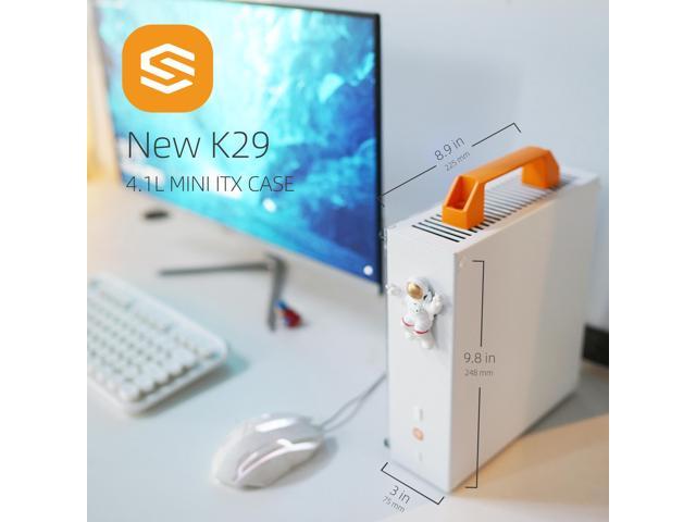 SGPC Itx Mini Case - New K29(Steel)/2 Handles,Vented Panel - 1 Steel & 1 Acrylic Side Panels / 4.1L Small Itx Case