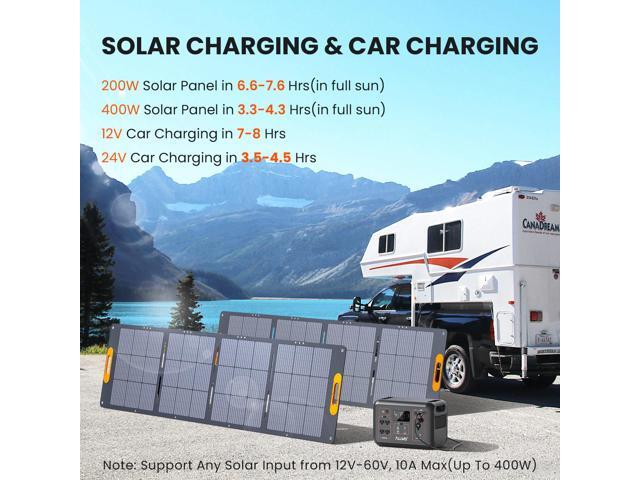 ALLWEI LiFePO4 Solar Generator 1200W(2400W Peak) with 1 * 200W Solar Panel, Fast Charge in 1.5Hrs, 1008Wh Portable Power Station, 4 AC Outlet, UPS...