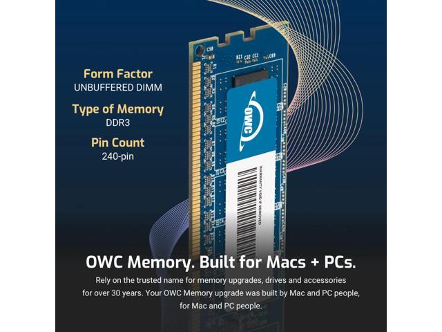 OWC 2GB DDR3 1066 PC3-8500 CL7 1Rx8 240-pin 1.5V Non-ECC UDIMM Memory RAM Module