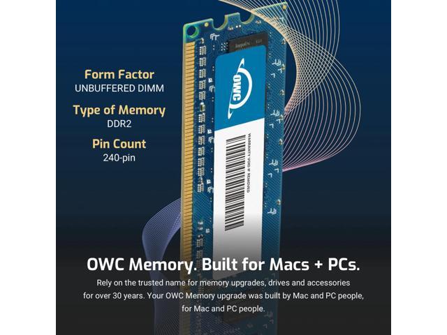 OWC 4GB (2x2GB) DDR2 800 PC2-6400 CL6 2Rx8 240-pin 1.8V Non-ECC UDIMM Memory RAM Module Upgrade Kit for Select Desktops