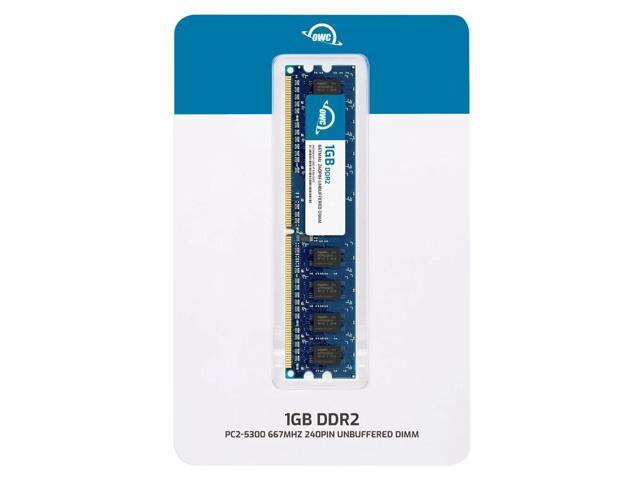 OWC 1GB DDR2 667 PC2-5300 CL5 1Rx8 240-pin 1.8V Non-ECC UDIMM Memory RAM Module Upgrade for Select Desktops