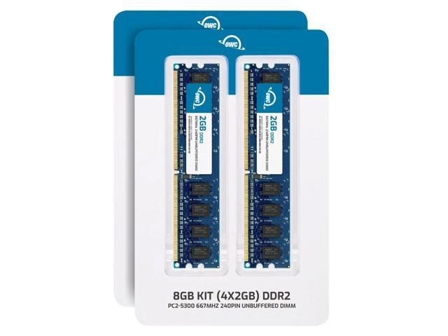 OWC 8GB (4x2GB) DDR2 667 PC2-5300 CL5 2Rx8 240-pin 1.8V Non-ECC UDIMM Memory RAM Module Upgrade Kit for Select Desktops