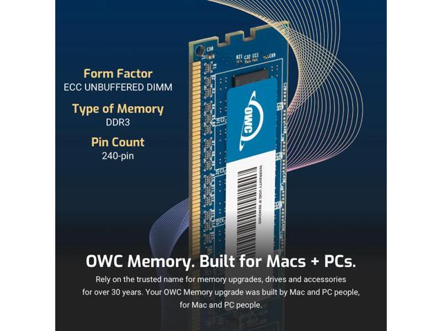 OWC 4GB DDR3 1333 PC3-10600 CL9 2Rx8 240-pin 1.5V Workstation Server ECC Unbuffered UDIMM Memory RAM Module