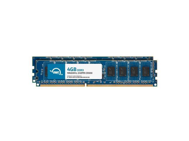 OWC 8GB (2x4GB) DDR3 1066 PC3-8500 CL7 2Rx8 240-pin 1.5V Non-ECC UDIMM Memory RAM Module Kit