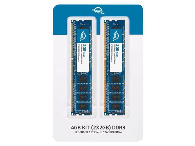 OWC 4GB (2x2GB) DDR3 1333 PC3-10600 CL9 1Rx8 240-pin 1.5V Non-ECC UDIMM Memory RAM Module Kit