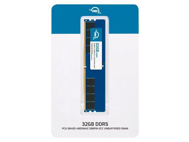 OWC 32GB DDR5 4800 PC5-38400 CL40 2Rx8 288-pin 1.1V ECC Unbuffered UDIMM Memory RAM Module Upgrade for Select Workstations or Servers