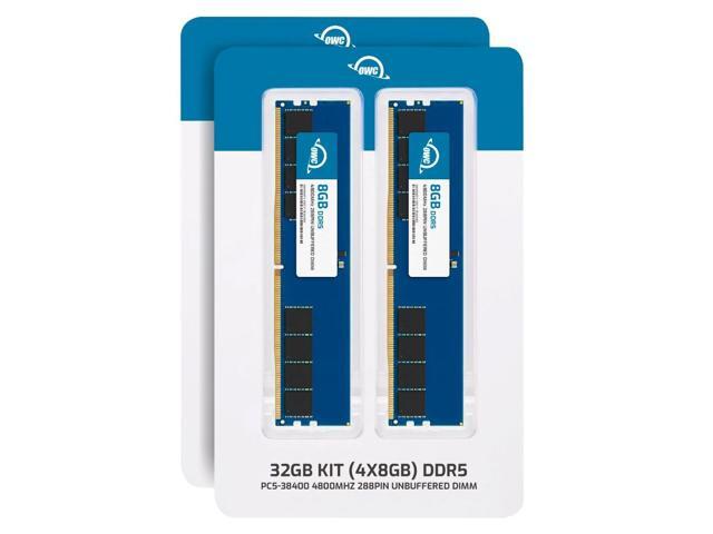 OWC 32GB (4x8GB) DDR5 4800 PC5-38400 CL40 1Rx8 288-pin 1.1V Non-ECC UDIMM Memory RAM Module Upgrade Kit for Select Desktops