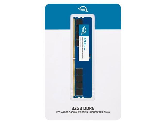 OWC 32GB DDR5 5600 PC5-44800 CL46 2Rx8 288-pin 1.1V Non-ECC UDIMM Memory RAM Module Upgrade for Select Desktops