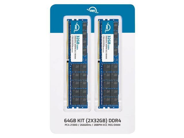 OWC 64GB (2x32GB) Replacement for Synology D4ER01-32G, DDR4 2666 MHz PC4-21300 ECC Registered RDIMM RAM Memory Compatible with Synology...
