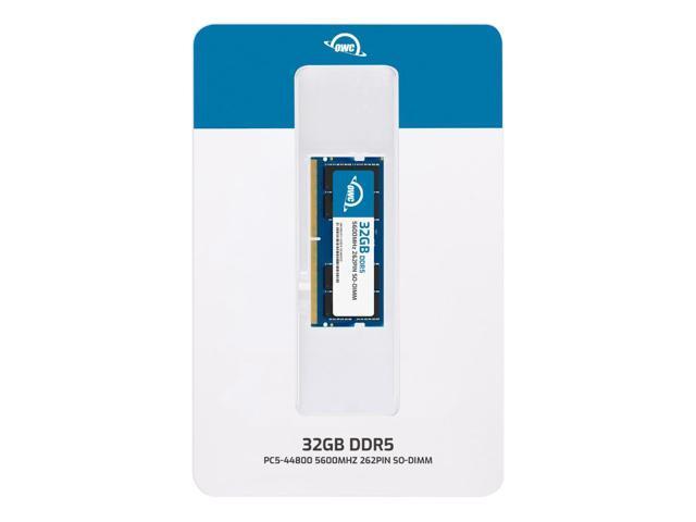 OWC 32GB DDR5 5600 PC5-44800 CL46 2Rx8 262-pin 1.1V Non-ECC SODIMM Memory RAM Module Upgrade for Select Laptops or All-in-One Systems