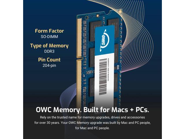 OWC 2GB DDR3 1333 PC3-10600 CL9 1Rx8 204-pin 1.5V Non-ECC SODIMM Memory RAM Module