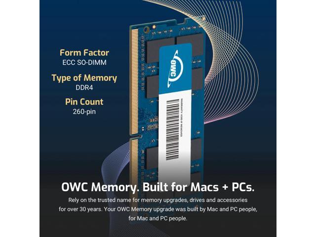 OWC 16GB DDR4 2400MHZ PC4-19200 CL17 2RX8 ECC SO-DIMM 1.2V 260-pin Memory RAM