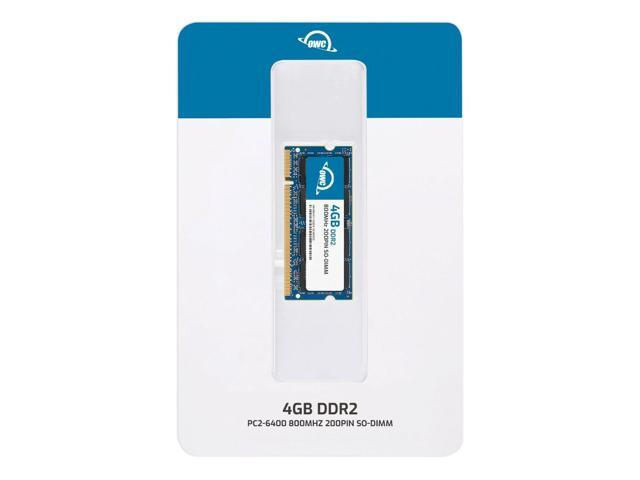 OWC 4GB DDR2 800 PC2-6400 CL6 2Rx8 200-pin 1.8V Non-ECC SODIMM Memory RAM Module Upgrade for Select Laptops or All-in-One Systems