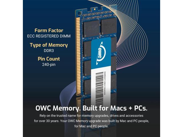 owc 32 gb (1x 32gb) pc3-10600 1333mhz ddr3 ecc-r sdram memory upgrade kit compatible with 2013 mac pro