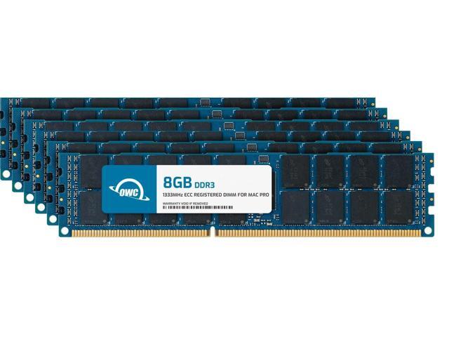 OWC 48.0GB 6x 8GB DDR3 PC-10600 1333MHz ECC-R SDRAM PC3-10600 ECC For Mac Pro Nehalem and Westmere models. May Not Be Mixed With Other Modules....