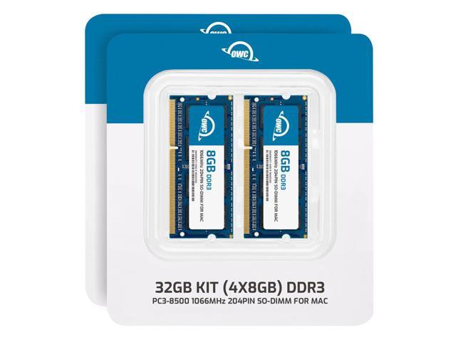 OWC 32.0GB (4 x8GB) PC8500 DDR3 1066 MHz 240 pin Memory RAM Upgrade Kit Compatible with 2009 iMac 27 inch, (OWC8566DDR3S32S)