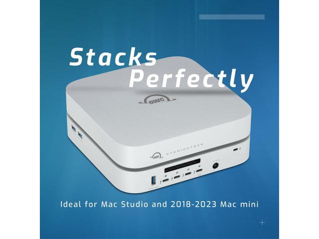 OWC StudioStack 2TB NVMe SSD Thunderbolt 5 Dual-Drive Hybrid Storage and Connectivity Hub, Perfectly Stacks with Mac Studio and 2018-2023 Mac...