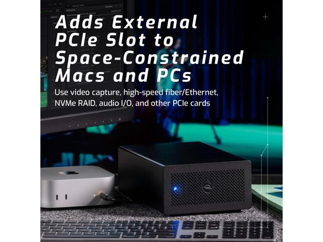 OWC Mercury Helios 5S Thunderbolt 5 (USB-C) External PCIe and Connectivity Expansion Solution with 3 TB5 80GB Ports