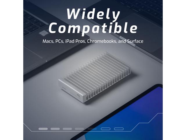 OWC Express 1M2 80Gb/s Portable NVMe SSD USB4 (Thunderbolt Compatible/USB-C) Ultra Fast External SSD Drive with Aluminum Heat Sink Enclosure...