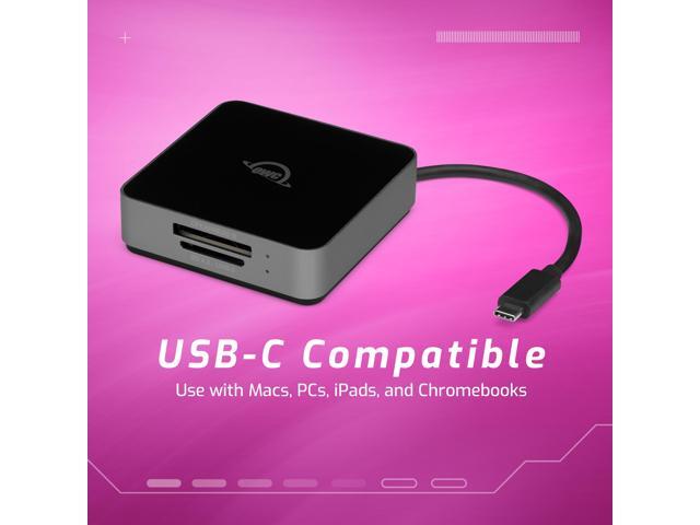 OWC Atlas Dual CFexpress Type B & SDXC UHS-II Card Reader - Bus Powered by USB-C - Compatible with Mac/Windows/iPad/Chrome OS OWCTCCFXBSDRDR