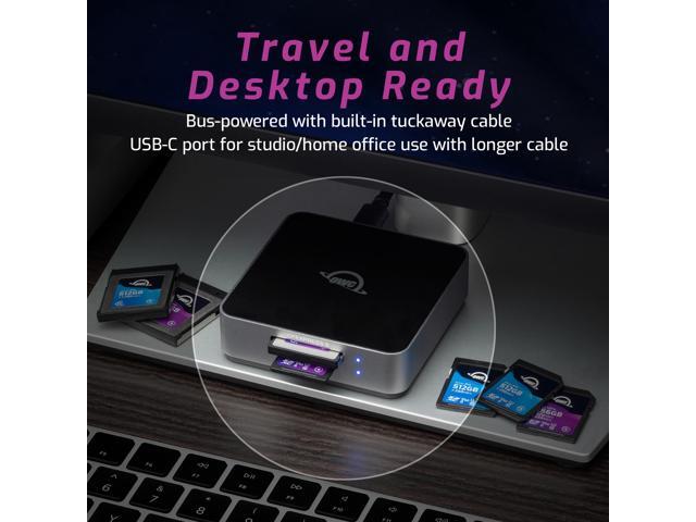 OWC Atlas Dual CFexpress Type B & SDXC UHS-II Card Reader - Bus Powered by USB-C - Compatible with Mac/Windows/iPad/Chrome OS OWCTCCFXBSDRDR