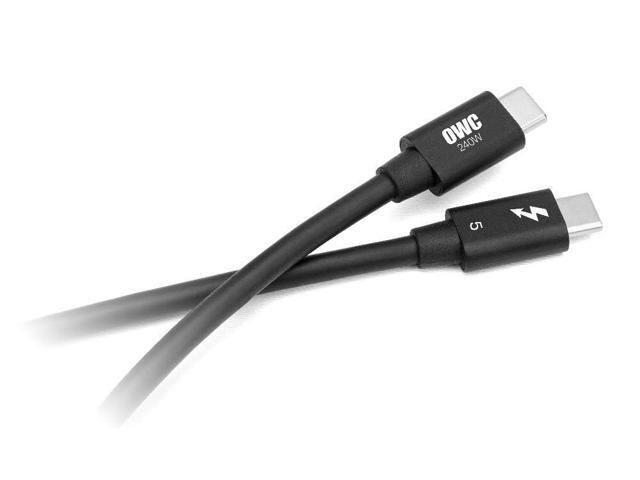 OWC 2.0M (78') Thunderbolt 5 (USB-C) Cable,up to 80Gb/s of bi-Directional Data Speed, up to 120Gb/s for Higher Display Bandwidth, 240W