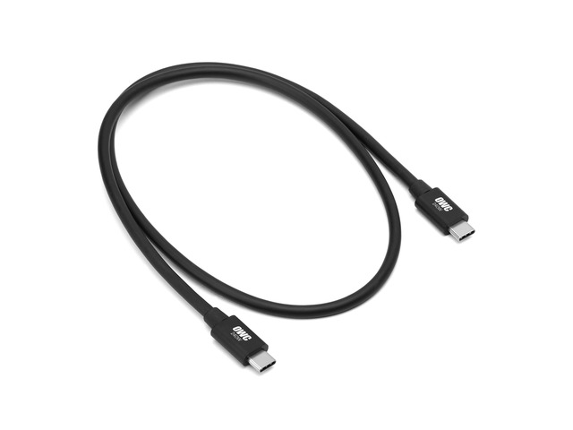 OWC 0.8M Thunderbolt 5 (USB-C) Cable, Up to 80Gb/s Bi-directional, 120Gb/s Display Bandwidth, 240W Power Delivery
