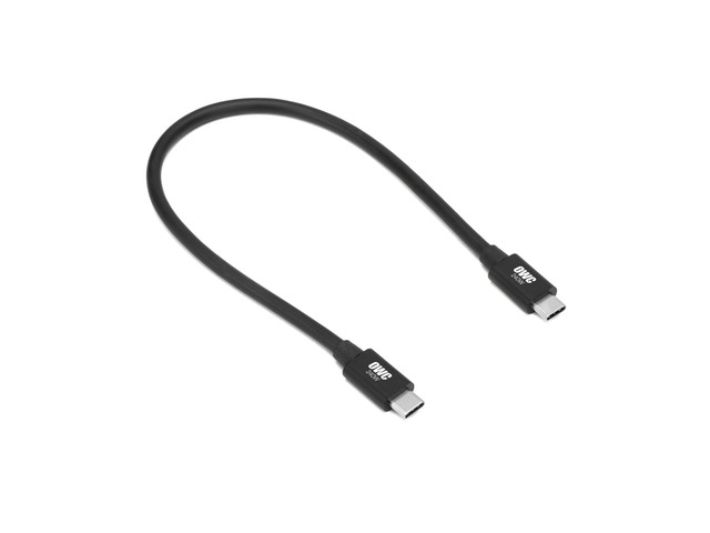 OWC 0.3M Thunderbolt 5 (USB-C) Cable, Up to 80Gb/s Bi-directional, 120Gb/s Display Bandwidth, 240W Power Delivery