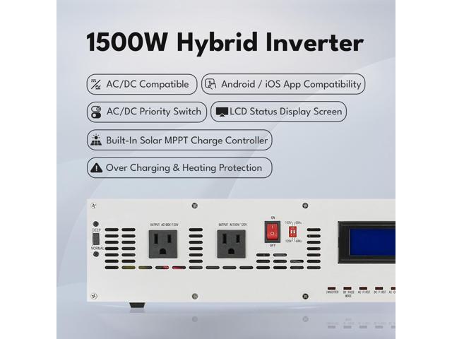 Automaxx 1500W Hybrid Inverter, 100V/120V, 12V Input