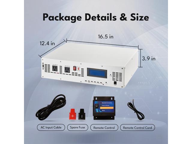 Automaxx 1500W Hybrid Inverter, 100V/120V, 12V Input