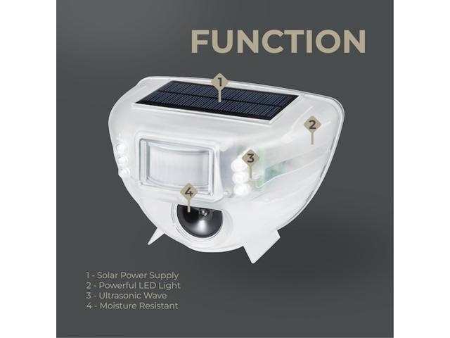 DigiMax Ultrasonic Animal & Pest Repeller with 3 Poles