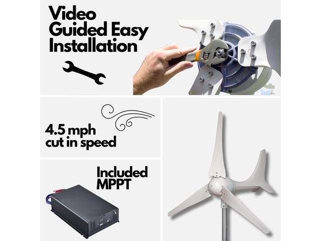 Automaxx 600W 12V/24V Marine/Home Wind Turbine
