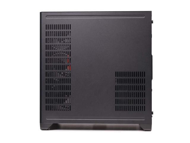 WJCOOLMAN Lonely Warrior PRO Black Chassis Panoramic Version 2 Sides Transparent Glass Gaming Computer Case Support 10 Fan Positions 360 AIO...
