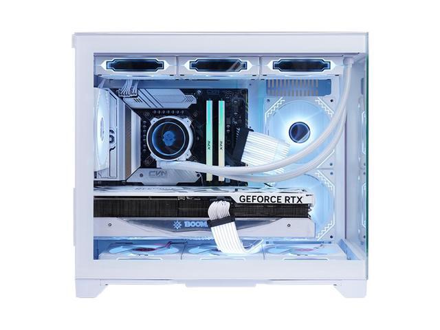 WJCOOLMAN Lone Warrior Upgrade Edition Computer Case Panoramic Version 2Side Transparent Glass Gaming Support 9 Fan Positions 360 AIO Support...