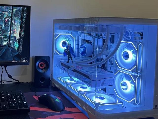 WJCOOLMAN Lone Warrior Upgrade Edition Computer Case Panoramic Version 2Side Transparent Glass Gaming Support 9 Fan Positions 360 AIO Support...