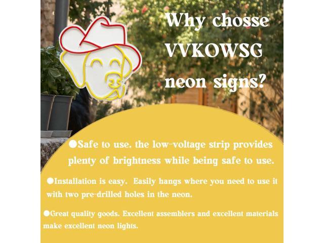 VVKOWSG Cowgirl Hat LED Neon Sign Super Bright Acrylic Dimmable Cowboy Neon Light for Shop Window Store Display Beer Bar Nightclub Grand Opening...