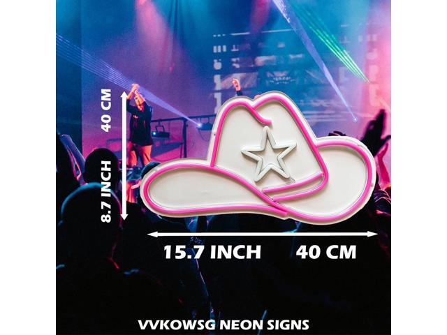 Cowgirl Hat LED Neon Sign Super Bright Acrylic Dimmable Cowboy Led Light Cowgirl Neon Light Hat Neon Sign for Shop Window Store Display Beer Bar...