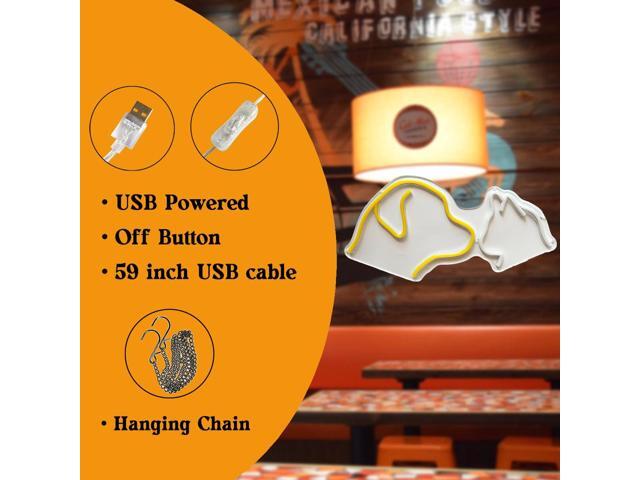 Dog Cat LED Neon Sign Super Bright Acrylic Dimmable Dog Led Light Cat Neon Light Size 15.7x7.8 in Cute Neon Sign for Shop Window Store Display Beer...