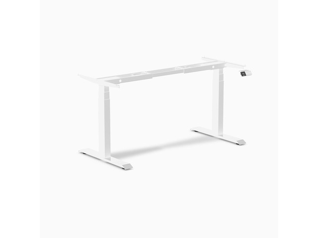 Desky Dual Sit Stand Desk Frame - White