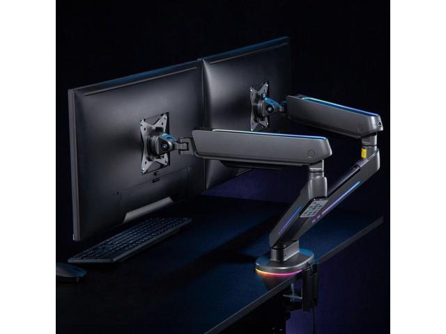 Desky Dual LED Monitor Arm - Space Gray
