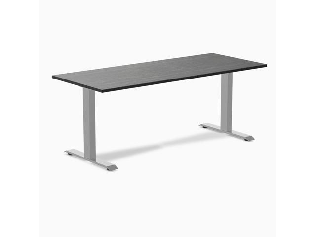 Desky Zero Bamboo Office Desk - Dark Bamboo / 72 x 30 in / Grey