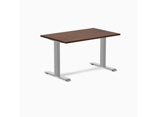 Desky Zero Rubberwood Office Desk - Red Walnut / 48 x 30 in / Grey