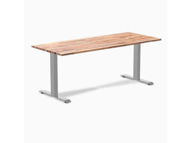 Desky Zero Softwood Office Desk - Acacia / 72 x 30 in / Grey
